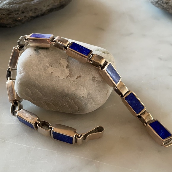Christin Wolf Lapis Link Vintage Bracelet - Picture 11 of 15